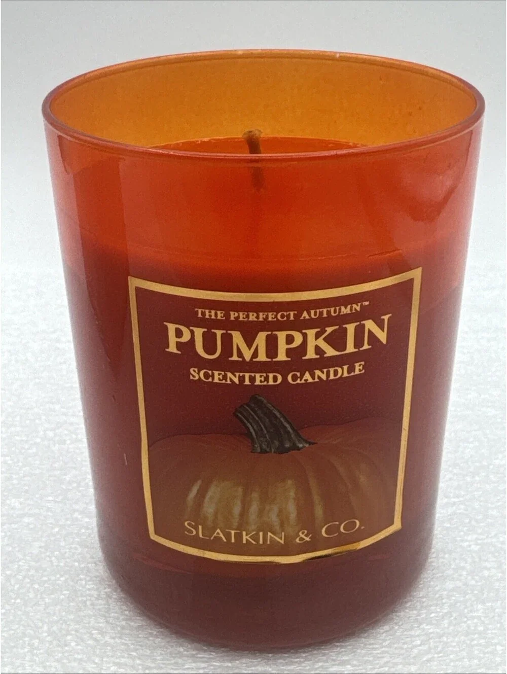 Slatkin & Co Homeworx Perfect Autumn Pumpkin 10oz Single-Wick Jar Candle New